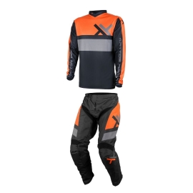 KIT CALCA  CAMISA MATTOS RACING ASSIMILATE LARANJA CINZA