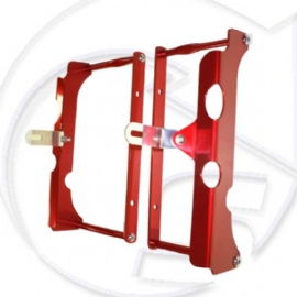 PROTETOR RADIADOR CRF250R 04/09 CRF250X 05/18  ENVOLVENTE ALUMINIO ANODIZADO VERMELHO START RACING