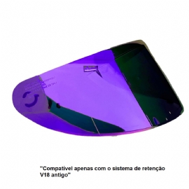 VISEIRA CAPACETE AXXIS V18 PURPLE