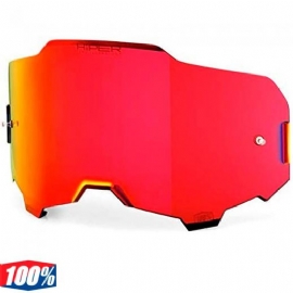 LENTE OCULOS 100 ARMEGA / ARMATIC HIPER ESPELHADA VERMELHO
