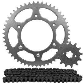 KIT TRANSMISSAO CORRENTE COROA PINHAO CRF250F TECH RIDE