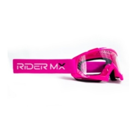 OCULOS RIDER MX MT 2 PINK BRILHO LENTE TRANSPARENTE