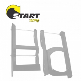 PROTETOR RADIADOR SHERCO SEF250 / SEF300 11/24 / SE250 / SE300 20/24 ENVOLVENTE ALUMINIO POLIDO START RACING
