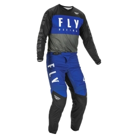 KIT CALCA CAMISA FLY F16 22 AZUL PRETO