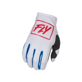 LUVA FLY LITE 22 BRANCO VERMELHO AZUL