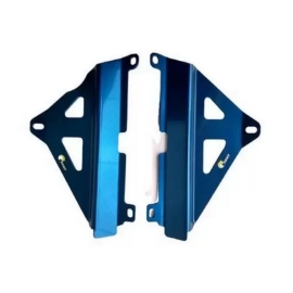 PROTETOR RADIADOR YZF250 19/23 YZF450 18/22 LATERAL MX ALUMINIO AZUL START RACING