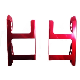 PROTETOR RADIADOR GASGAS EC250 / EC300 12/14 ENVOLVENTE ALUMINIO VERMELHO START RACING