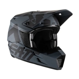 CAPACETE LEATT MOTO 35 CINZA PRETO