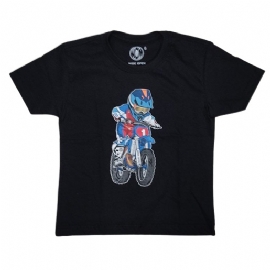 CAMISETA INFANTIL BLUE KIDS PRETO WIDE OPEN