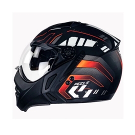 CAPACETE PEELS MIRAGE MIDNIGHT PRETO FOSCO VERMELHO