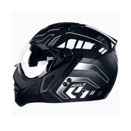 CAPACETE PEELS MIRAGE MIDNIGHT PRETO FOSCO BRANCO