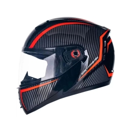 CAPACETE PEELS ICON CARBON PRO PRETO VERMELHO