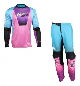 KIT CALCA CAMISA AMX CLASSIC SILVER ROSA