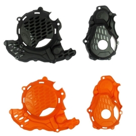 PROTETOR TAMPAS MOTOR KTM 4T SXF250 / SXF350 17/22 EXCF250 / EXCF350 17/23 HUSQVARNA CROSS 250/350 17/22 ENDURO 17/23 GASGAS EC250F / EC350F 21/23 AMX ACESSORIOS