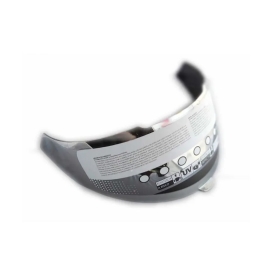 VISEIRA CAPACETE BIEFFE B 40 METALIZADA PRATA