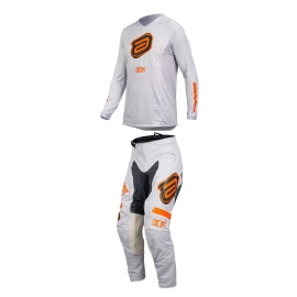 KIT CALCA CAMISA ASW CONCEPT RACING CINZA CLARO