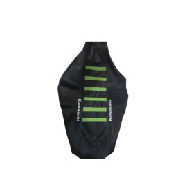 CAPA BANCO KLX450 PRETO 6 TIRAS VERDES