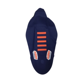 CAPA BANCO KTM SX / SXF 11/16 EXC / EXCF 12/16 ULTRA GRIP FACTORY VULCANIZADA AZUL MARINHO LARANJA C/ ETIQUETA LOGO KTM G ZOMBIE