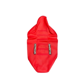 CAPA BANCO CRF230 / CRF250F VERMELHA TIRAS VERMELHAS HIBISCO