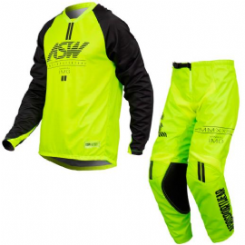 KIT CALCA CAMISA ASW IMAGE MINIMAL 23 AMARELO FLUOR