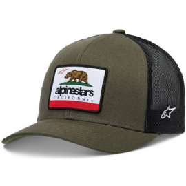 BONE ALPINESTARS CALI 20 VERDE MILITAR PRETO