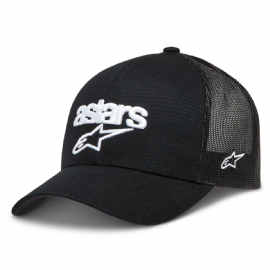 BONE ALPINESTARS PEDIGREE PRETO BRANCO