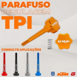 PARAFUSO REGULAGEM AR TPI KTM 250/300 HUSQVARNA 250/300 18/23 EXC150 20/21 GASGAS EC250 / EC300 / EX250 / EX300 21/22 AJUSTE MARCHA LENTA INJECAO BMS