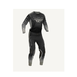 KIT CALCA CAMISA FLY LITE 23 HYDROGEN PRETO CINZA