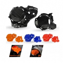 KIT PROTETOR TAMPAS MOTOR KTM EXC250 / EXC300 / SX250 / SX300 HUSQVARNA TE250 / TE300 / TX250 / TX300 17/23 HUSQVARNA TE250 / TE300 / TX250 / TX300 GASGAS EX300 21/23 AMX ACESSORIOS