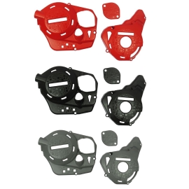 KIT PROTETOR TAMPAS MOTOR CRF250F DEFENDER AMX ACESSORIOS