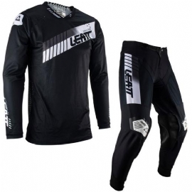 KIT CALCA CAMISA LEATT MOTO 45 LITE PRETO