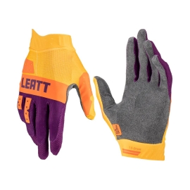 LUVA LEATT MOTO 15 GRIPR ROXO AMARELO