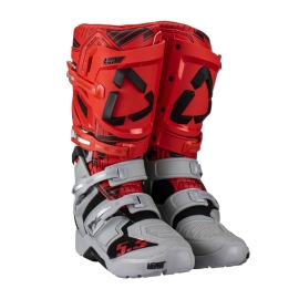 BOTA LEATT GPX 55 FLEXLOCK ENDURO CINZA VERMELHO