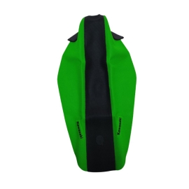 CAPA BANCO KXF250 21/24 KXF450 19/25 ULTRA GRIP COLORS COSTURADA VERDE CENTRO PRETO C/ ETIQUETA ZOMBIE