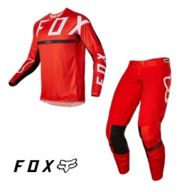 KIT CALCA CAMISA FOX 360 MERZ VERMELHO