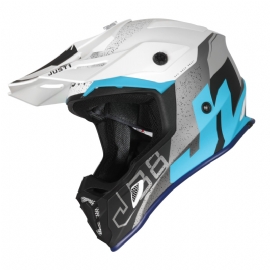 CAPACETE JUST1 J38 KORNER LIGHT BLUE WHITE