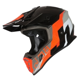 CAPACETE JUST1 J38 KORNER ORANGE BLACK GLOSS