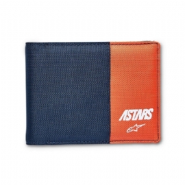 CARTEIRA ALPINESTARS MX AZUL MARINHO LARANJA