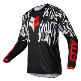 CAMISA FOX 180 PERIL PRETO VERMELHO