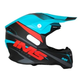 CAPACETE IMS WAVE AZUL PRETO VERMELHO