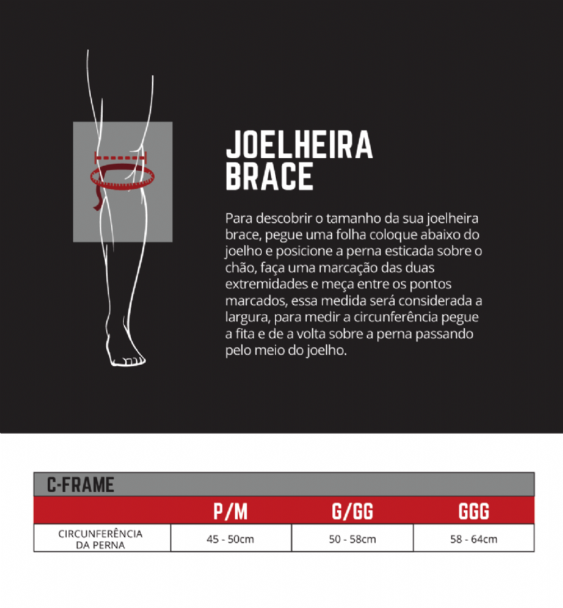 Joelheira Leatt C-Frame Pro Carbon Preto