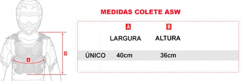 Colete ASW Maxx Laranja